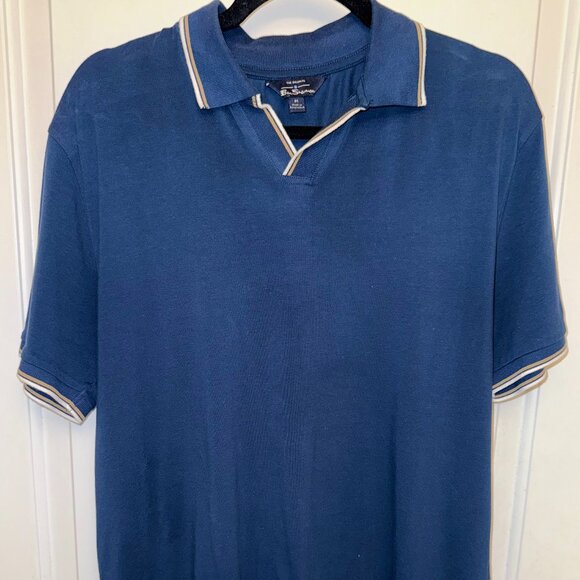 Ben Sherman Navy Blue Polo Shirt Classic Fit - Picture 1 of 4